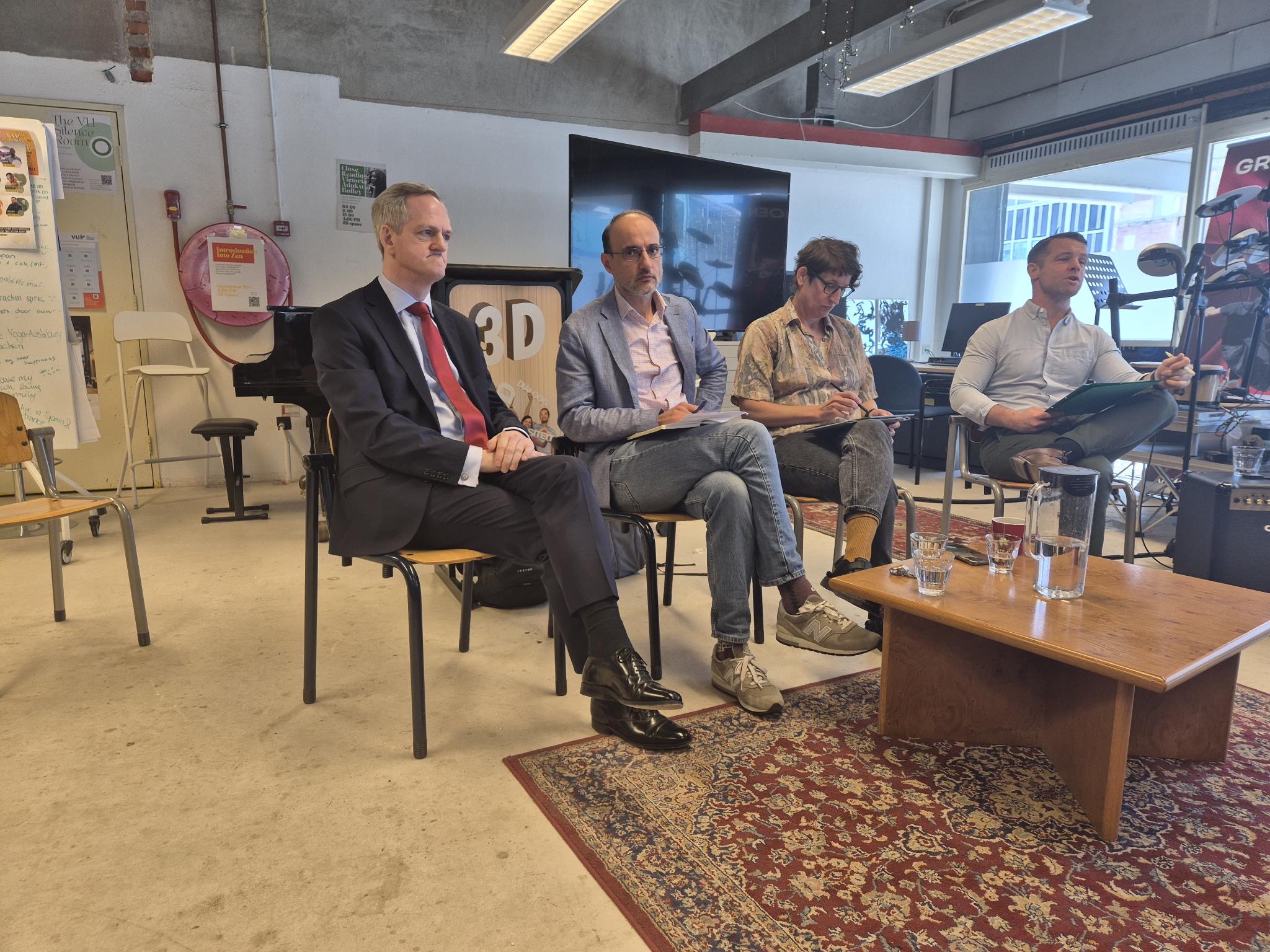 Panel discussion at the VU Amsterdam 3D Centre, April 2026